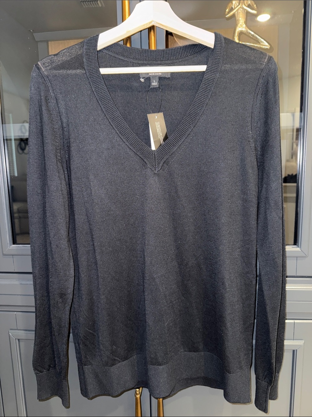 Banana Republic V-Neck Sweater - Black